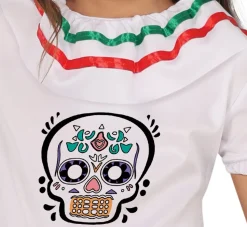 Dia De Los Muertos Jurk Meisje Doodshoofd