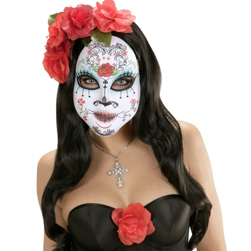 Dia De Los Muertos Masker Gekleurd