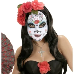 Dia De Los Muertos Masker Gekleurd