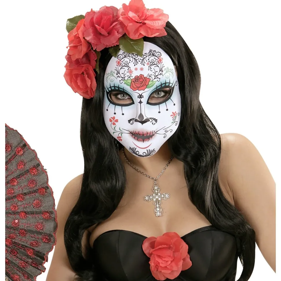 Dia De Los Muertos Masker Gekleurd