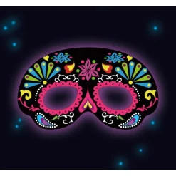 Dia De Los Muertos Masker Glow In The Dark 19cm