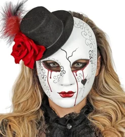 Dia De Los Muertos Masker Met Hoed