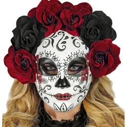 Dia De Los Muertos Masker Met Rozen
