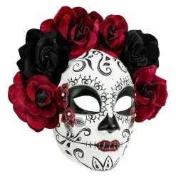 Dia De Los Muertos Masker Met Rozen