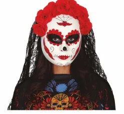 Dia De Los Muertos Masker Sluier