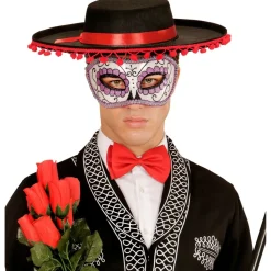 Dia De Los Muertos Oogmasker Paars
