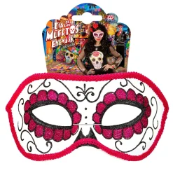 Dia De Los Muertos Oogmasker Roze