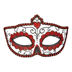 Dia De Los Muertos Oogmasker Rood