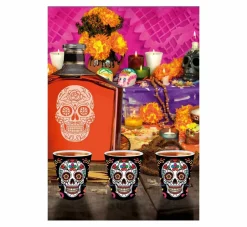 Dia De Los Muertos Shotglazen 5cm 3st