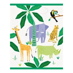 Dieren Safari Uitdeelzakjes 8st