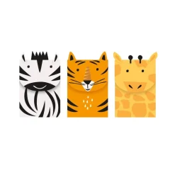 Dieren Uitdeelzakjes Safari 3st