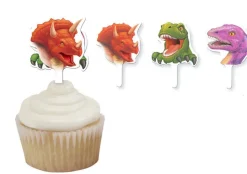 Dino Cocktailprikkers 6,4cm 12st