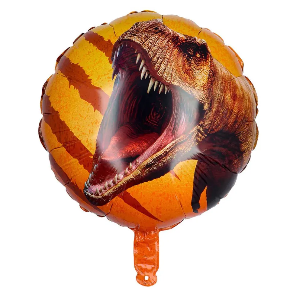 Dino Helium Ballon Oranje Leeg 45cm