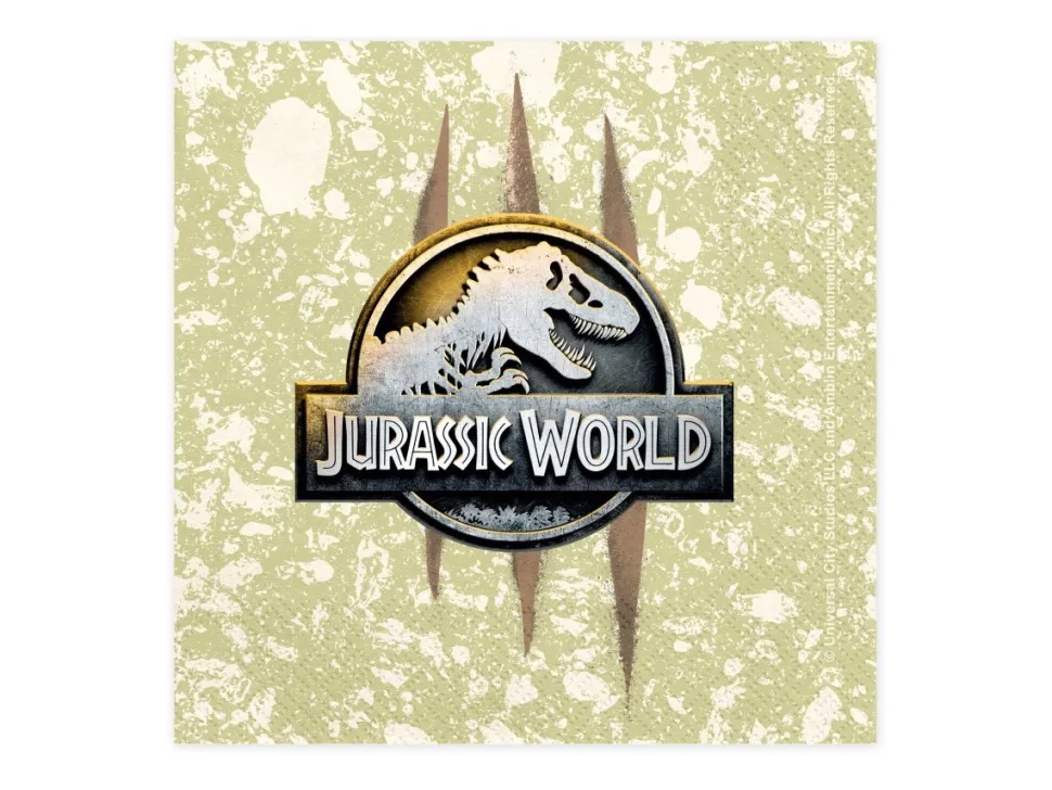 Dinosaurus Servetten Jurassic World 33cm 20st