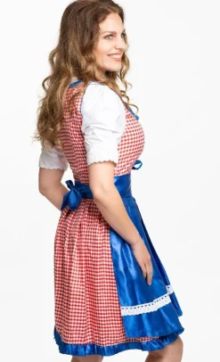 Dirndl Jurk Oktoberfest Blauw 3 delig