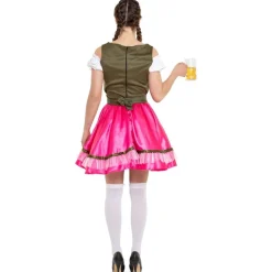 Dirndl Jurk Oktoberfest Roze Groen