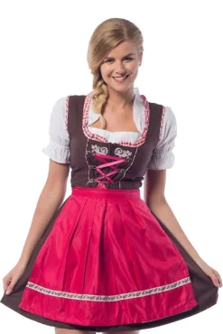 Dirndl Jurk Oktoberfest Roze 3 delig