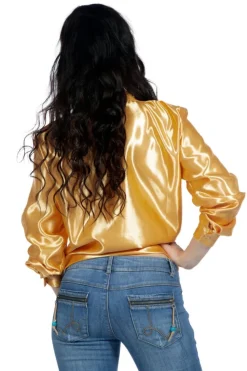 Disco Blouse Ruches Goud