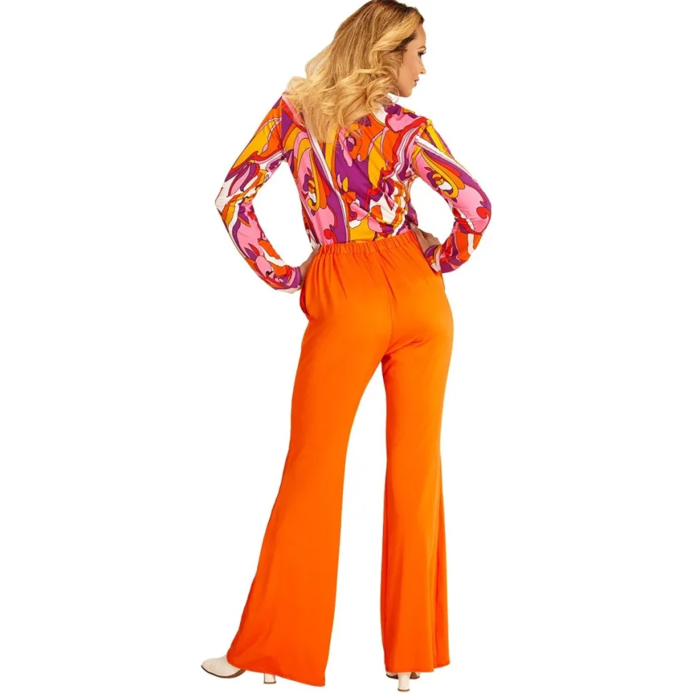 Disco 70S Broek Oranje Dames