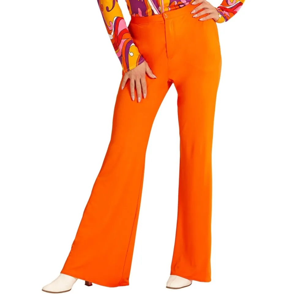 Disco 70S Broek Oranje Dames