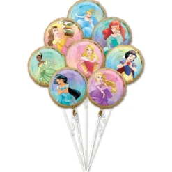 Disney Prinsessen Helium Ballonnen Set 8 delig leeg
