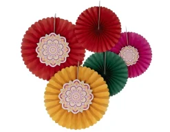 Diwali Papieren Waaiers 5st