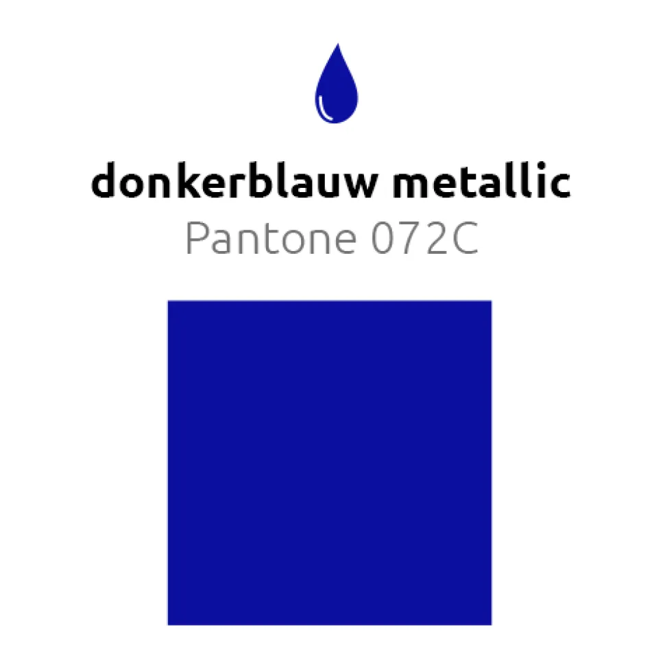 Donkerblauwe Ballonnen Metallic 25cm 10st