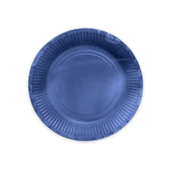Donkerblauwe Borden Papier 18cm 8st