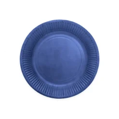 Donkerblauwe Borden Papier 23cm 16st