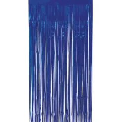 Donkerblauwe Deurgordijn 2m