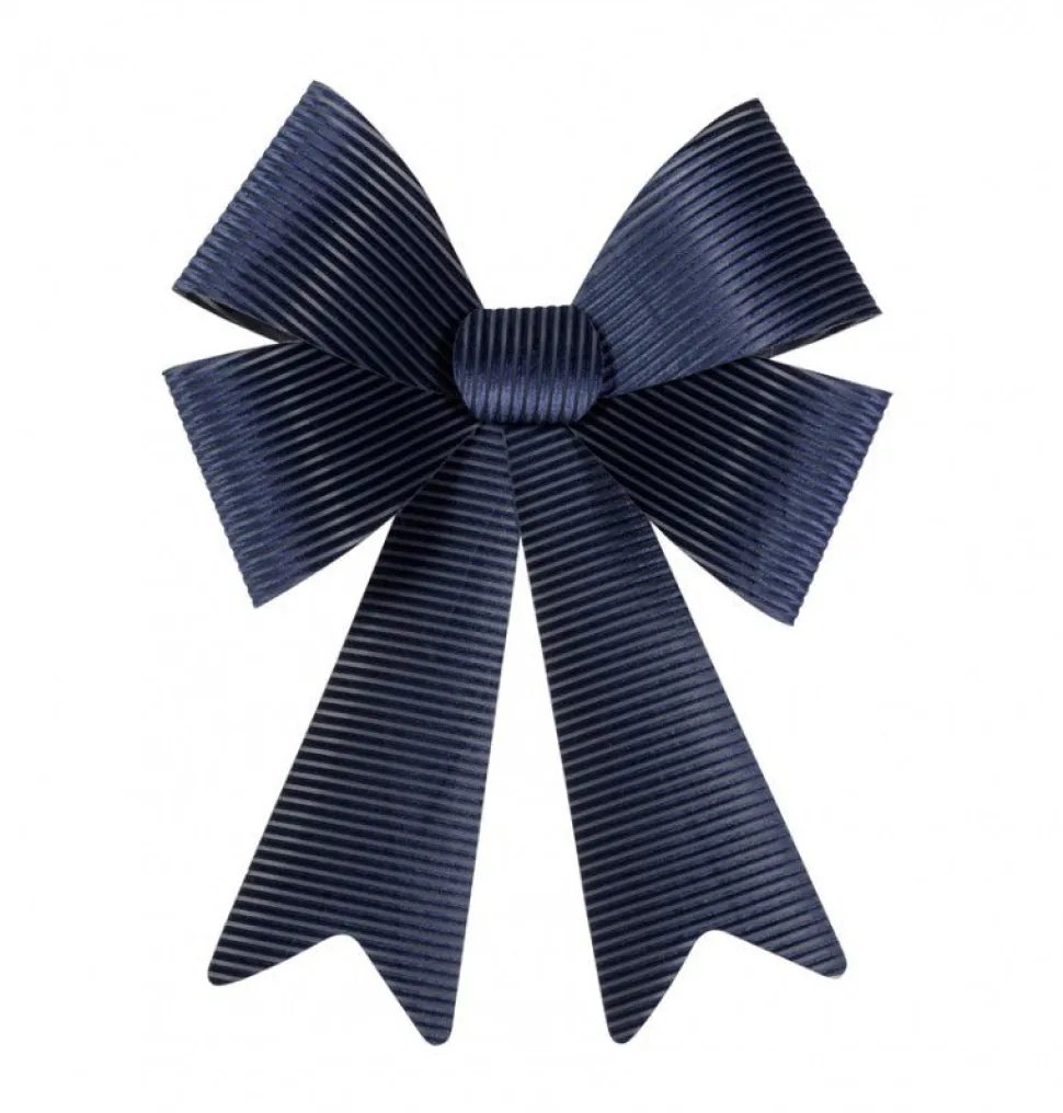 Donkerblauwe Strik Velvet 66cm