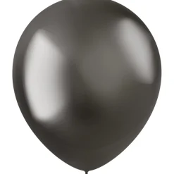 Donker Grijse Ballonnen Chroom 33cm 50st