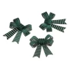 Donkergroene Strik Gestreept 12,7cm 3st