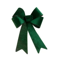 Donkergroene Strik Velvet 39cm