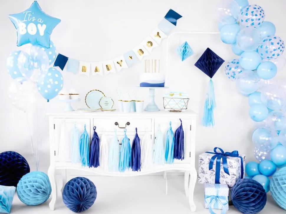 Doorzichtige Ballonnen Blauwe Hartjes