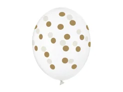 Doorzichtige Ballonnen Gouden Stippen