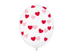 Doorzichtige Ballonnen Rode Hartjes