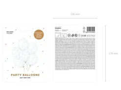 Doorzichtige Ballonnen Witte Hartjes