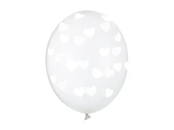 Doorzichtige Ballonnen Witte Hartjes