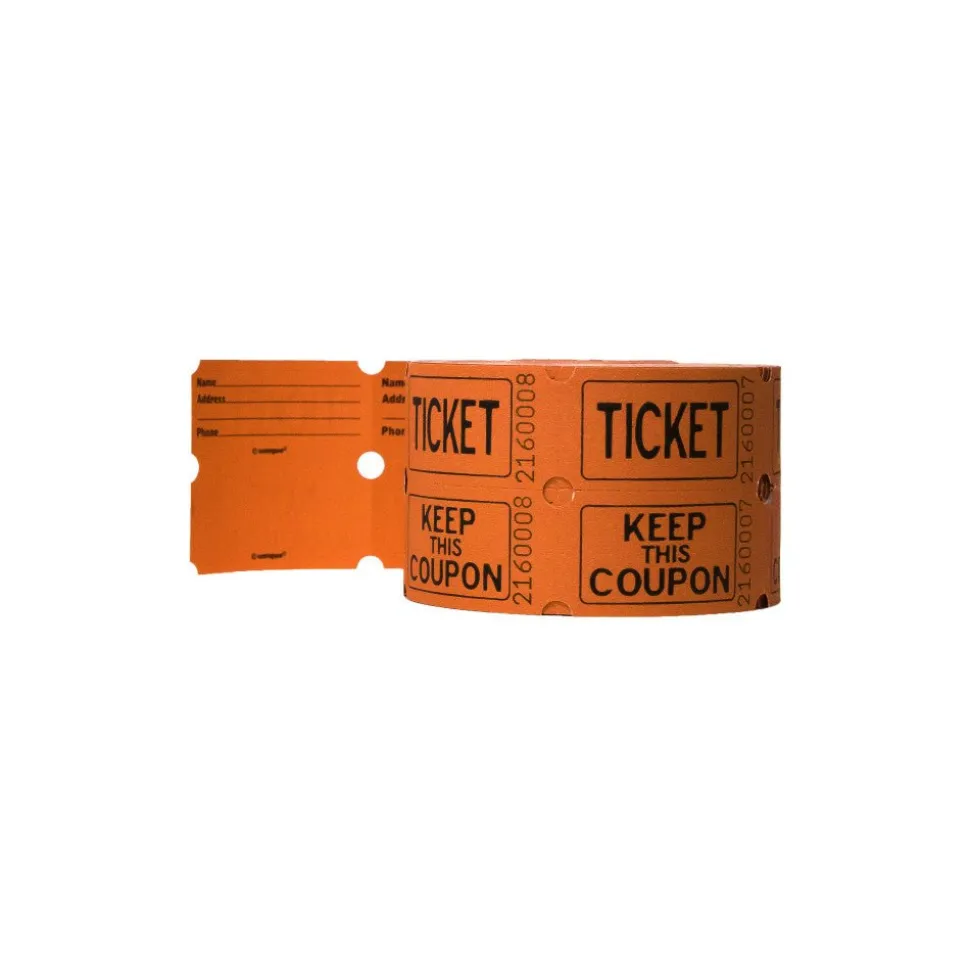 Dubbele Tickets Rol 5,1cm 500st