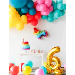 Ezel Pinata Regenboog 39cm