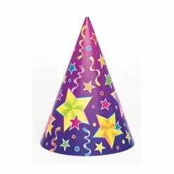 Feesthoedjes Assorti 17,8cm 6st