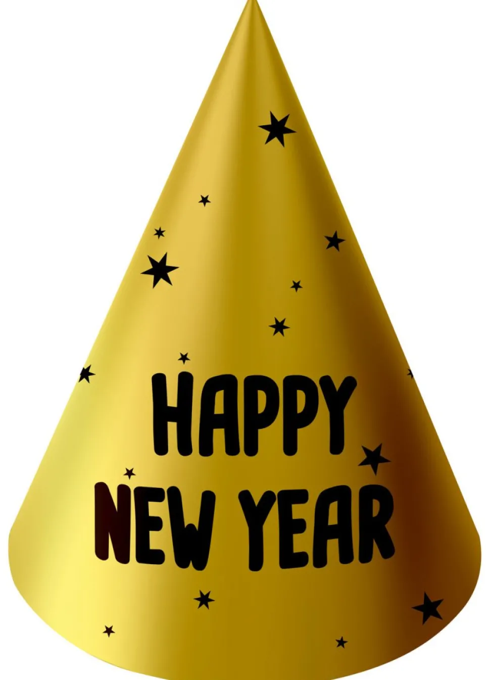 Feesthoedjes Happy New Year 10cm 6st