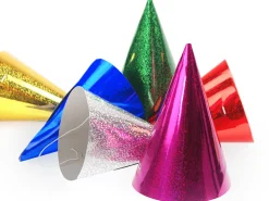 Feesthoedjes Holografisch 16cm 120st
