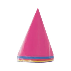 Feesthoedjes Karton Gekleurd 17,2cm 8st