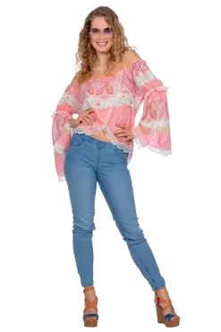 Festival Blouse Dames Roze