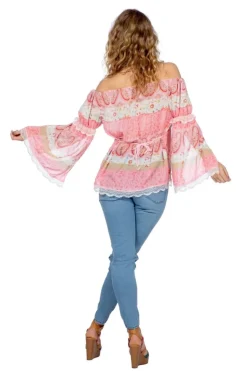 Festival Blouse Dames Roze