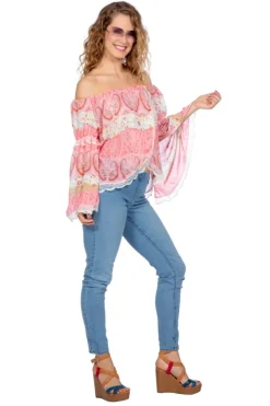 Festival Blouse Dames Roze