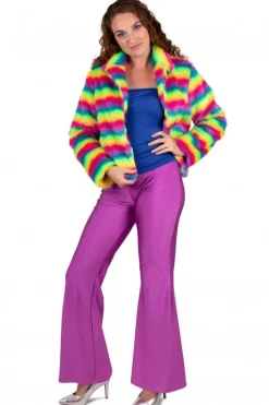 Flared Broek Neon Paars