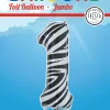 Folie Ballon Cijfer 1 Zebra XL 86cm leeg